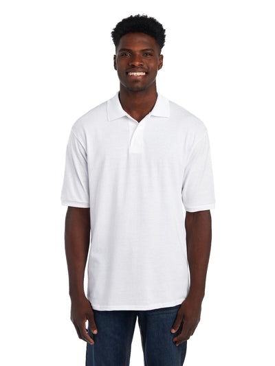 Unisex SpotShield™ Jersey Polo - White