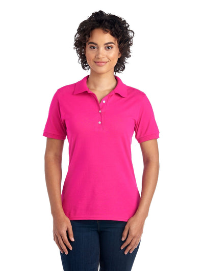 Women's SpotShield��� Jersey Polo - Cyber Pink