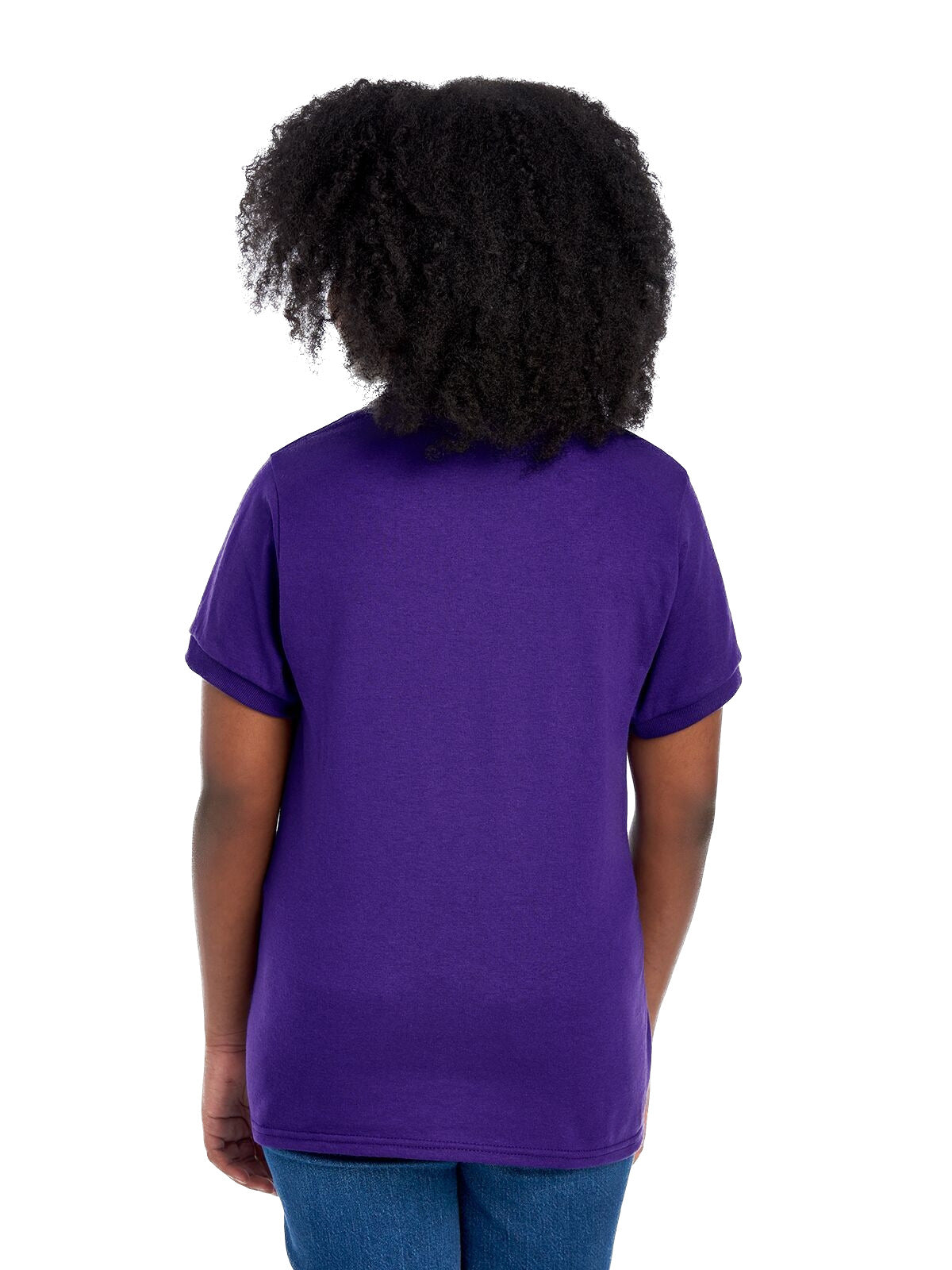 Youth SpotShield™ Jersey Polo - Deep Purple