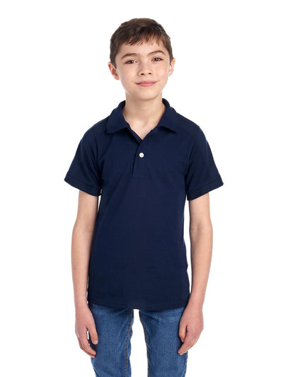 Youth SpotShield™ Jersey Polo - J Navy