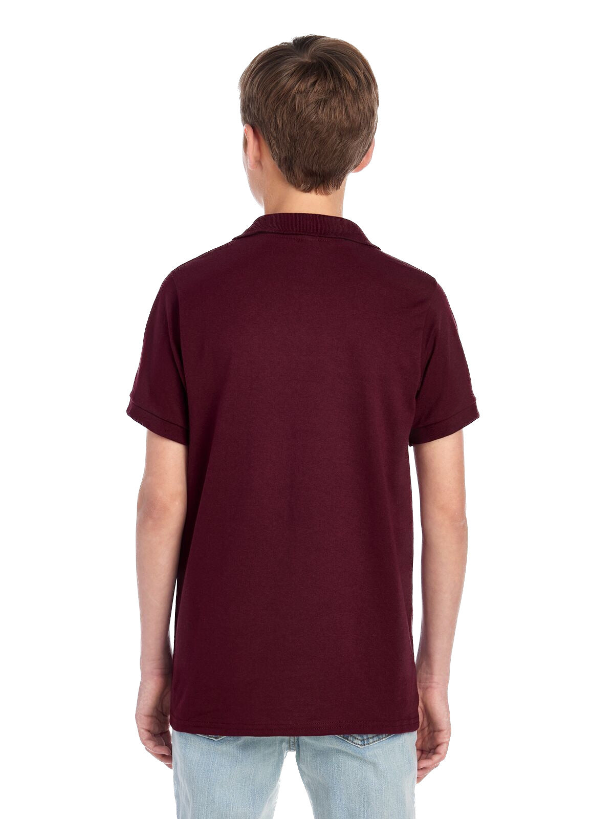 Youth SpotShield™ Jersey Polo - Maroon