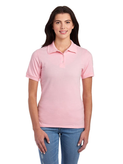 Women's Premium 100% Ringspun Cotton Piqué Polo - Classic Pink