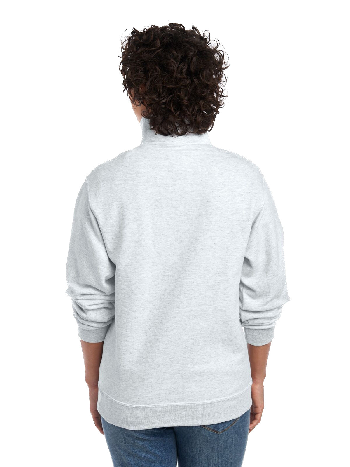 Unisex Super Sweats® NuBlend® Fleece Quarter-Zip Pullover - Ash