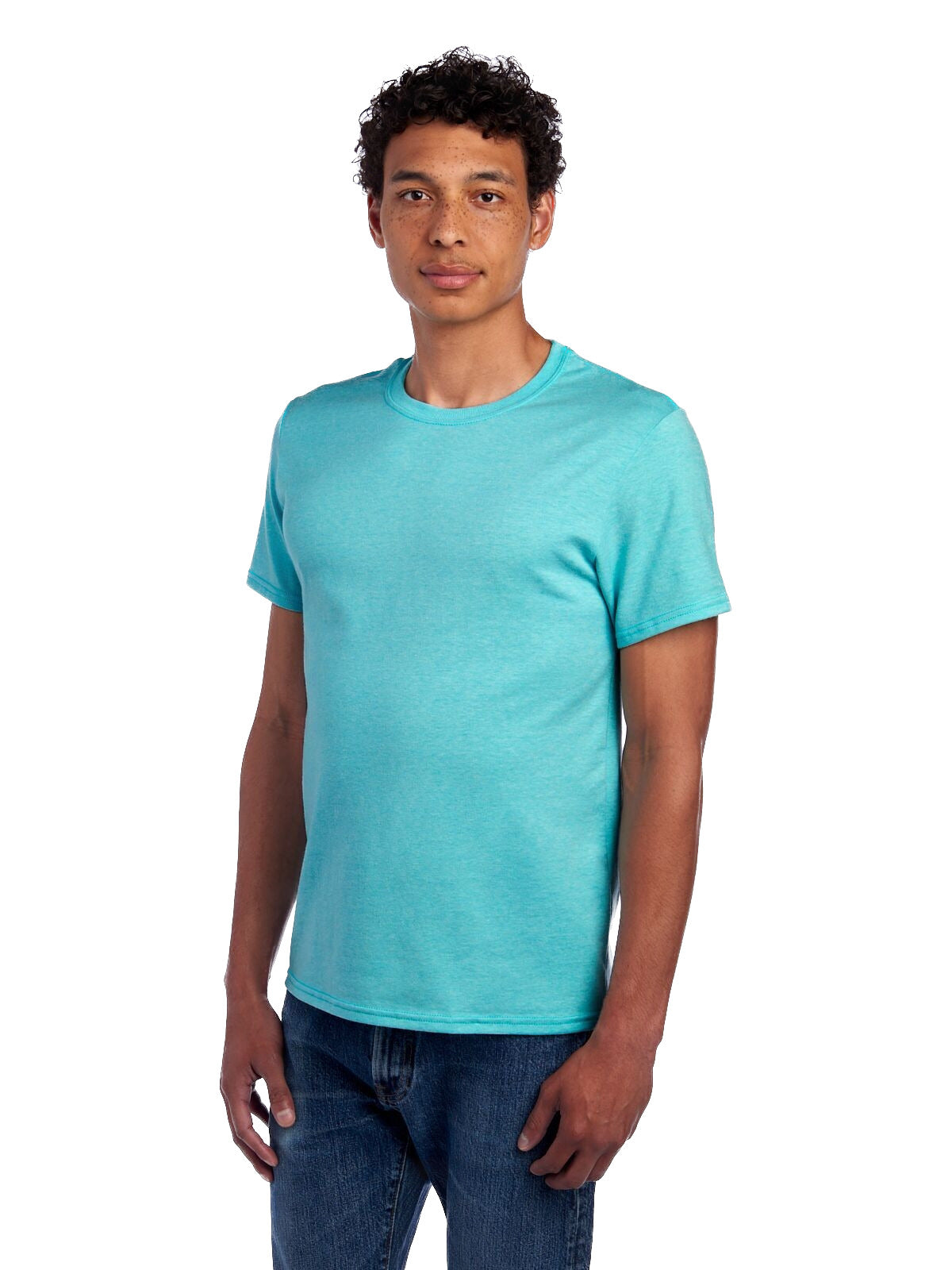 Unisex Premium Blend Ring-Spun T-Shirt - Smply Aqua Heather