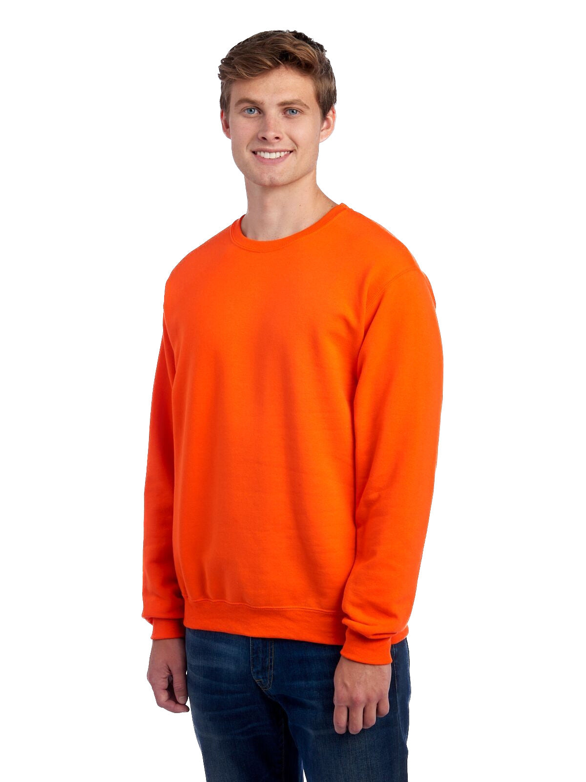 Unisex NuBlend® Fleece Crew - Burnt Orange