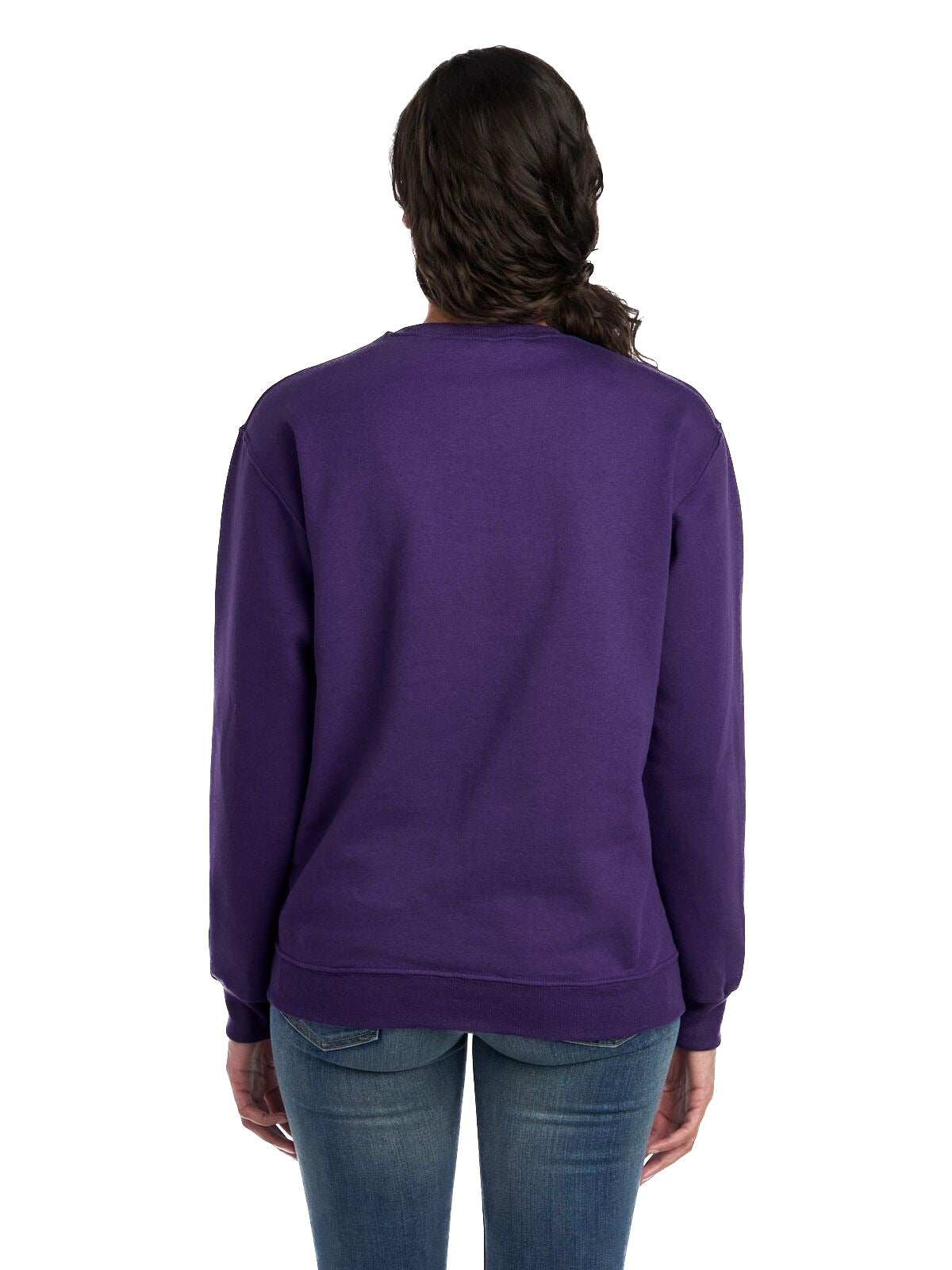 Unisex NuBlend® Fleece Crew - Deep Purple