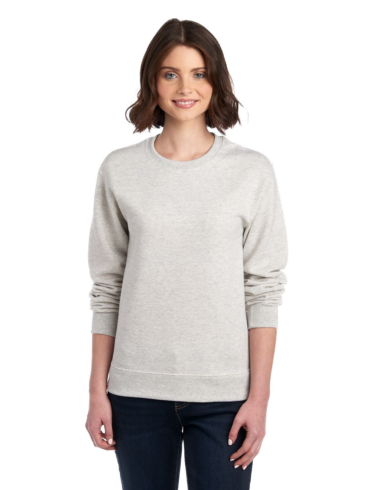 Unisex NuBlend® Fleece Crew - Oatmeal Heather