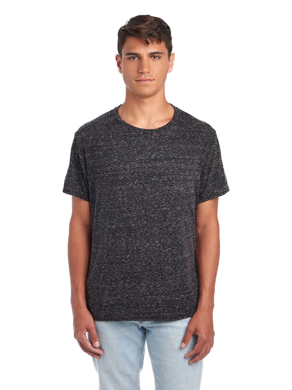Unisex Snow Heather T-Shirt - Black Ink