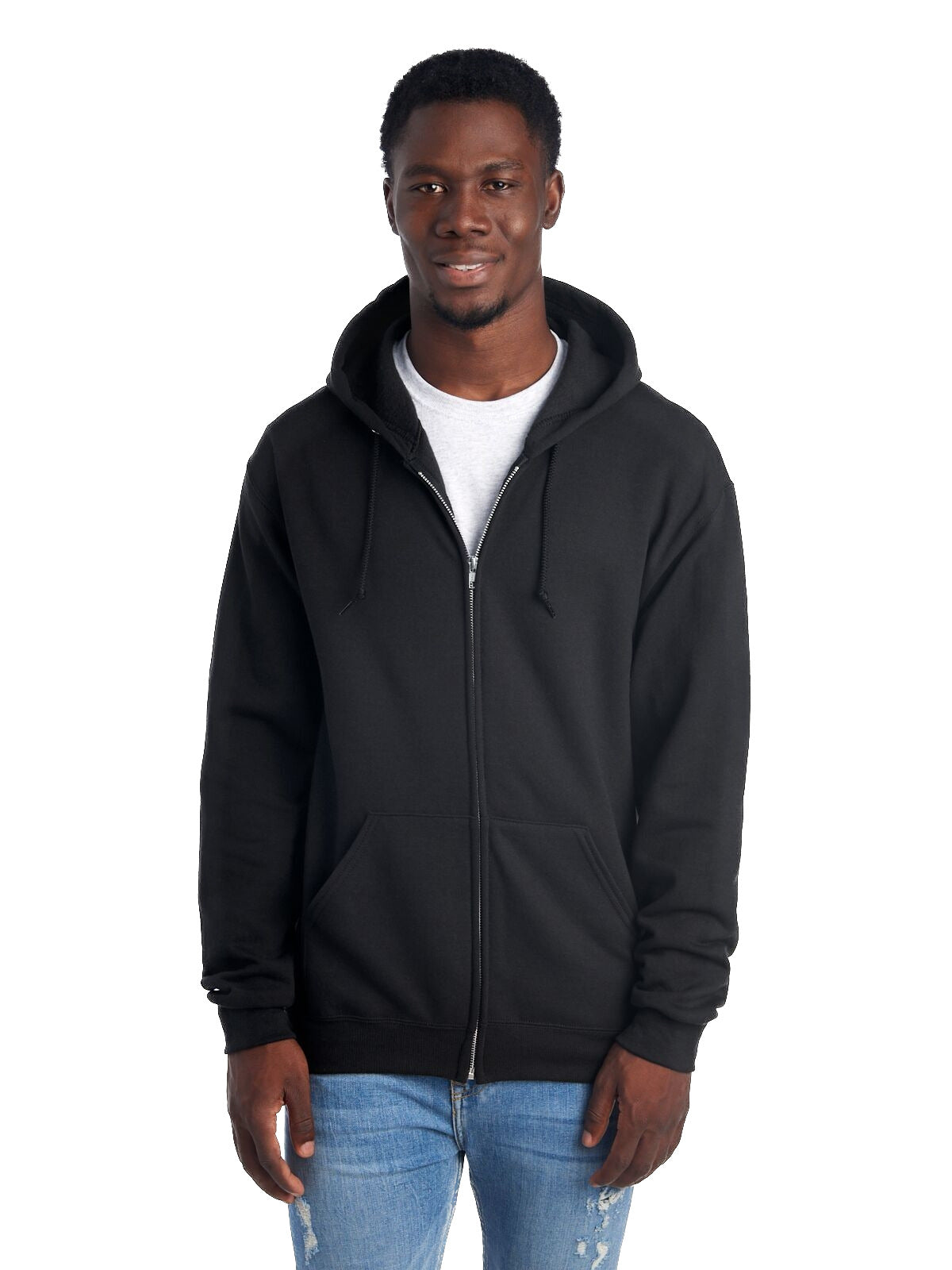 Unisex NuBlend�� Fleece Full-Zip Hoodie - Black