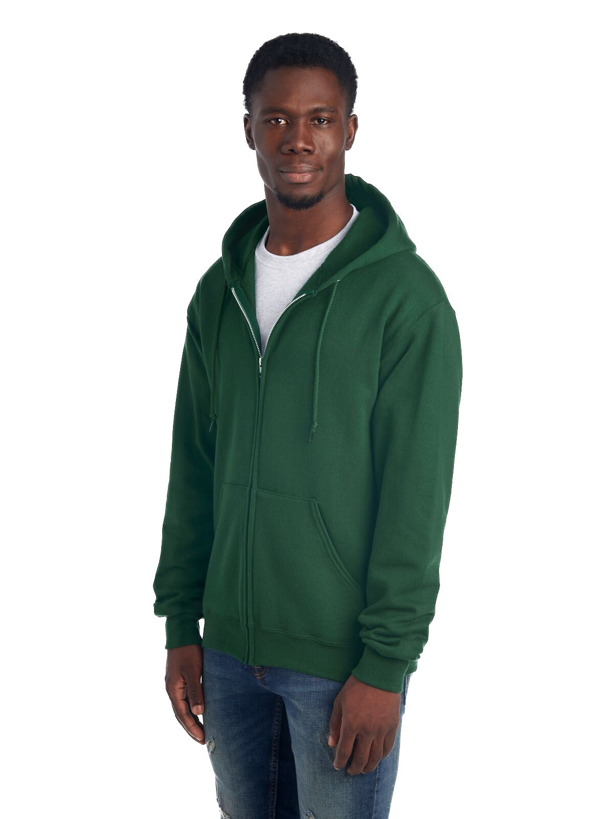 Unisex NuBlend�� Fleece Full-Zip Hoodie - Forest Green
