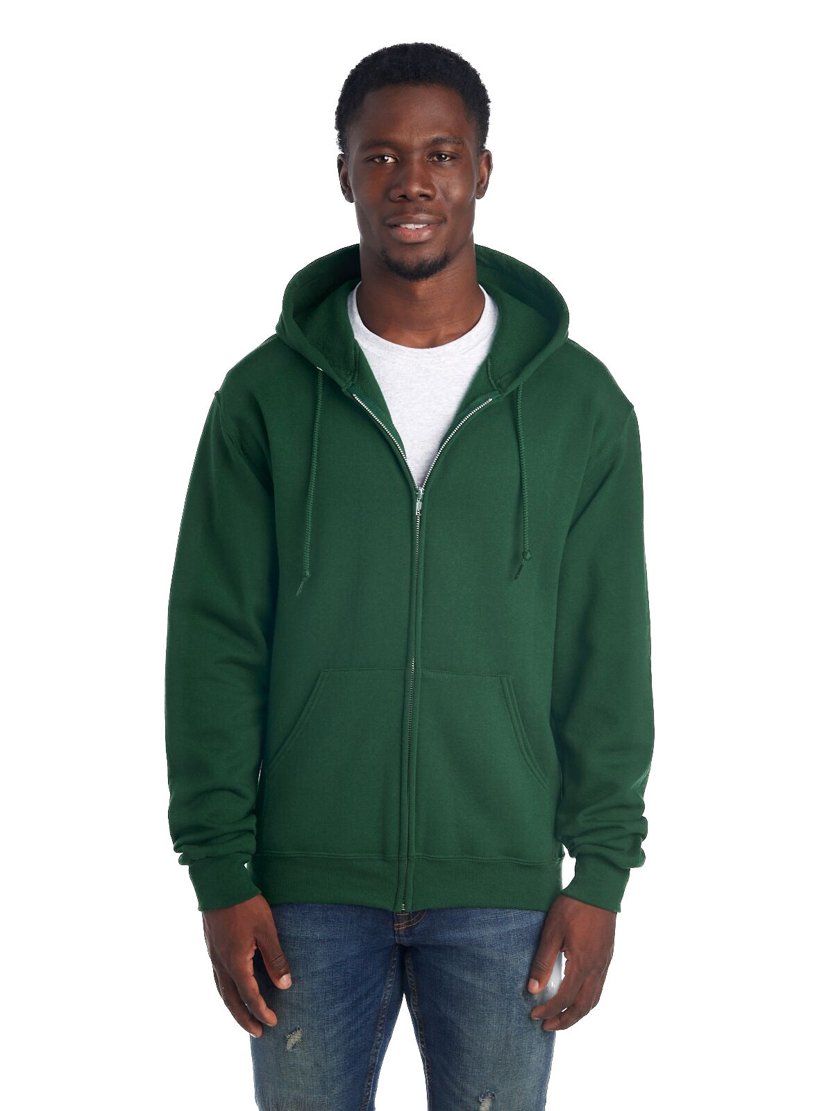Unisex NuBlend�� Fleece Full-Zip Hoodie - Forest Green