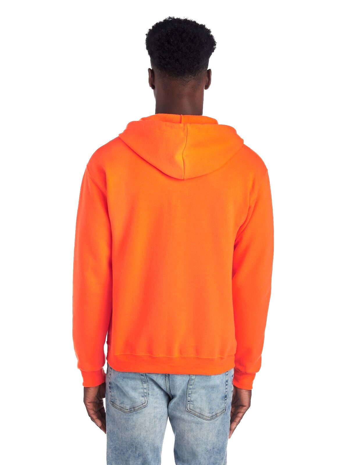 Unisex NuBlend�� Fleece Full-Zip Hoodie - High Viz Safety Orange