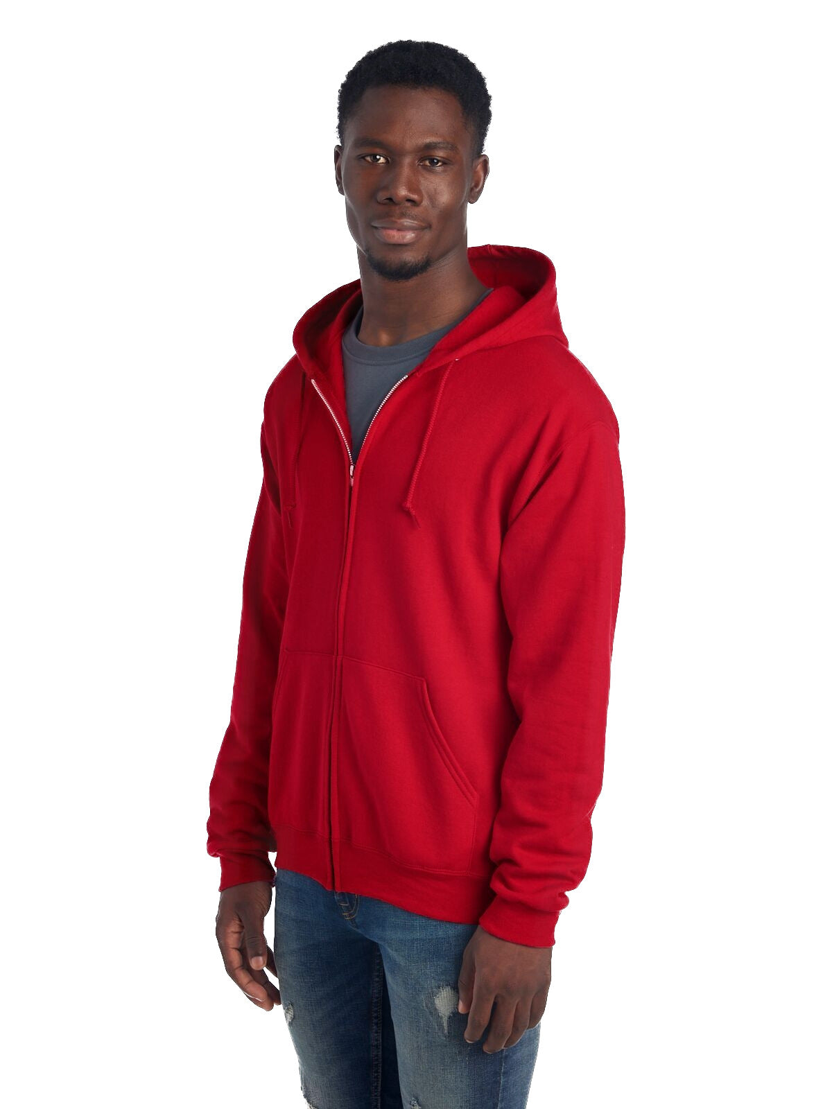 Unisex NuBlend�� Fleece Full-Zip Hoodie - True Red