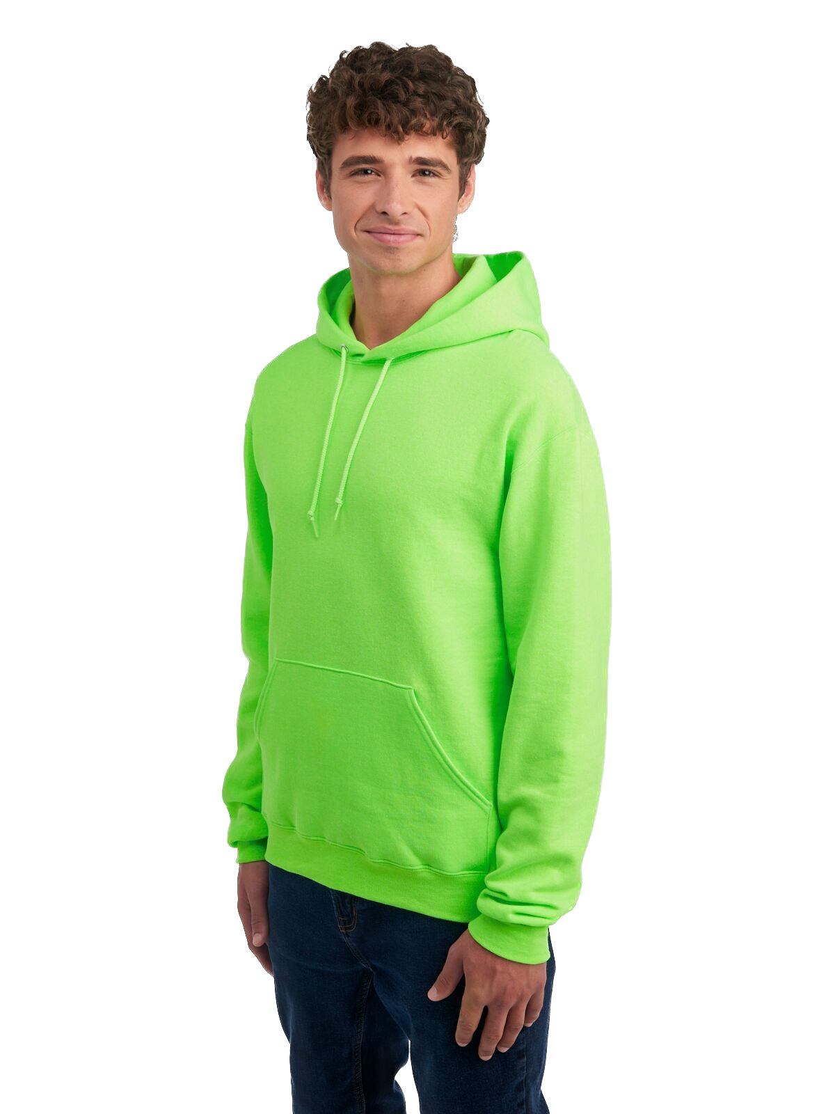 Unisex NuBlend® Fleece Pullover Hoodie - Neon Green