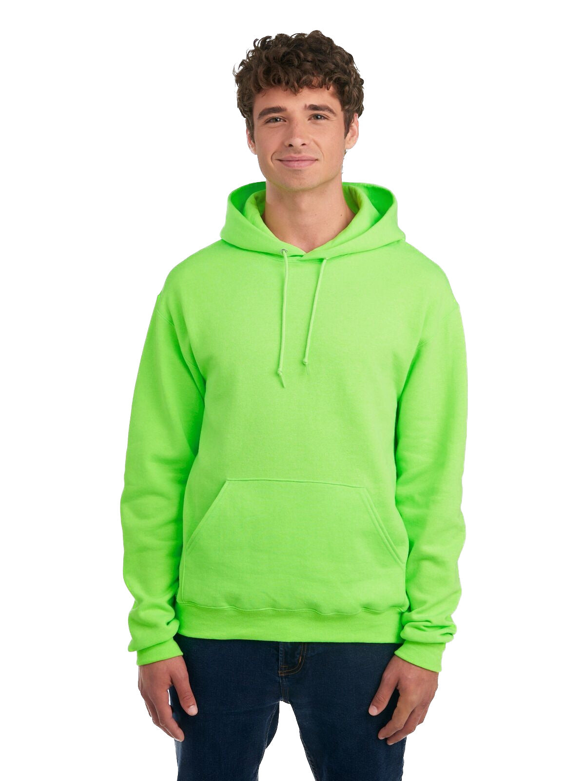 Unisex NuBlend® Fleece Pullover Hoodie - Neon Green