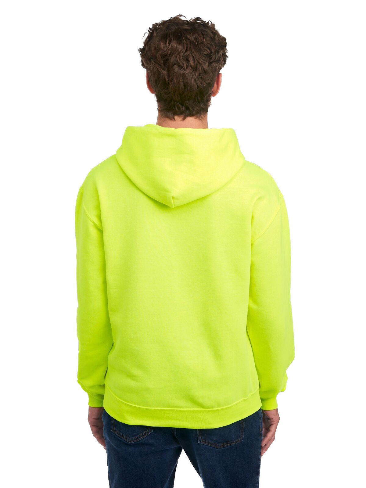 Unisex NuBlend® Fleece Pullover Hoodie - High Viz Safety Green