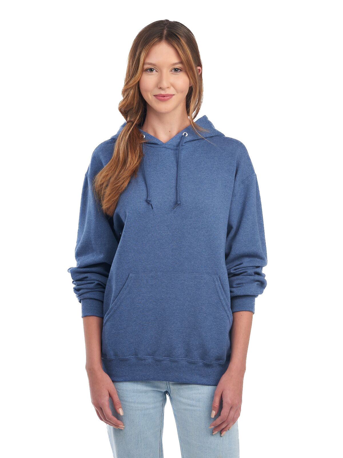 Unisex NuBlend® Fleece Pullover Hoodie - Vintage Heather Blue