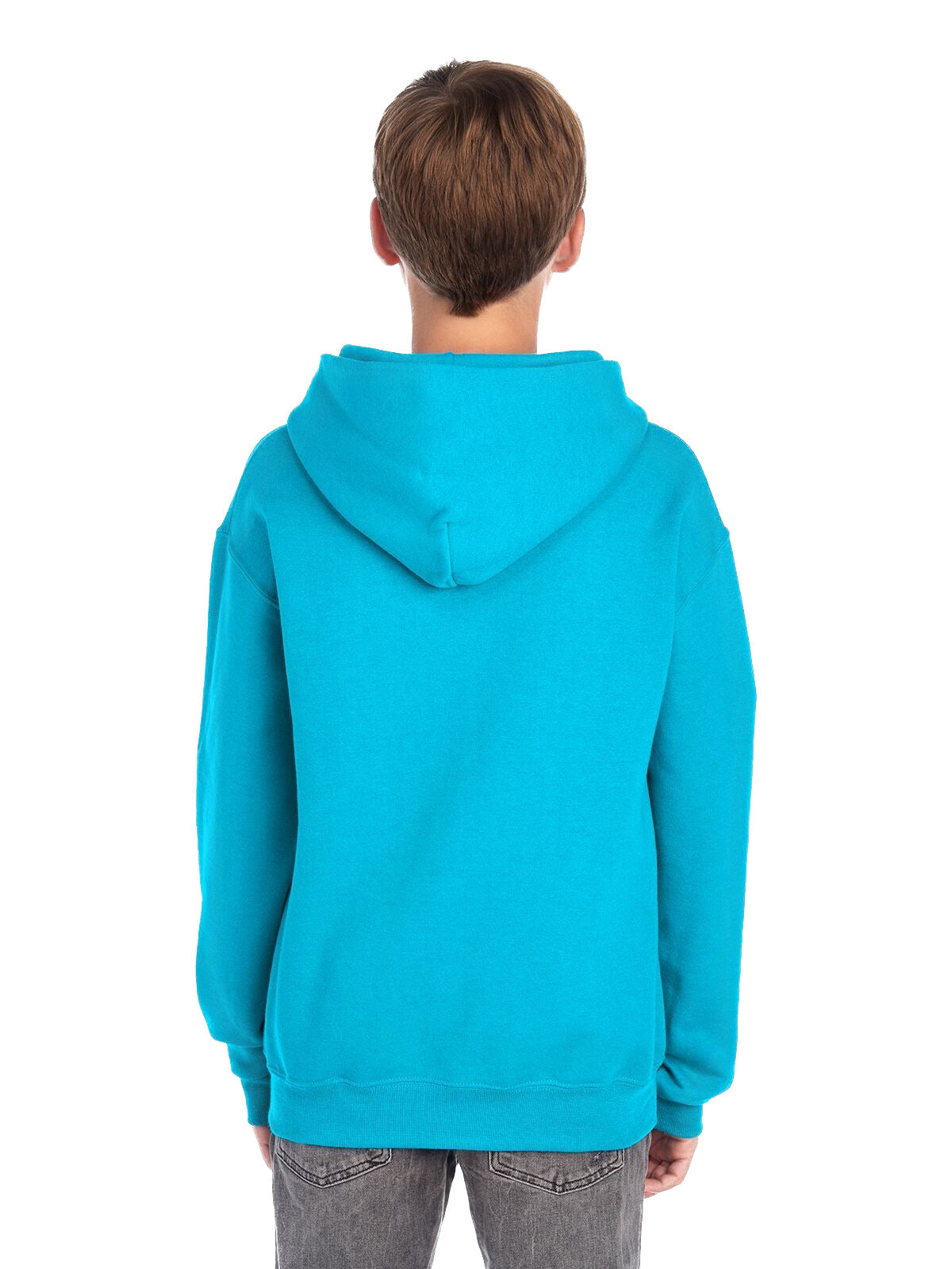 Youth NuBlend�� Fleece Pullover Hoodie - California Blue