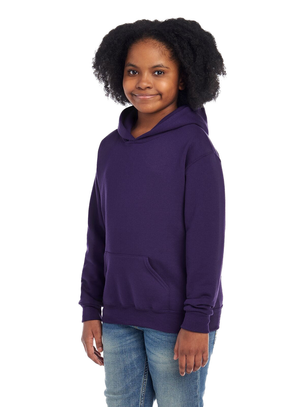 Youth NuBlend�� Fleece Pullover Hoodie - Deep Purple
