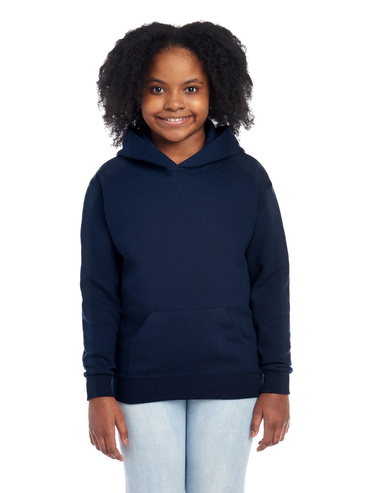 Youth NuBlend�� Fleece Pullover Hoodie - J Navy