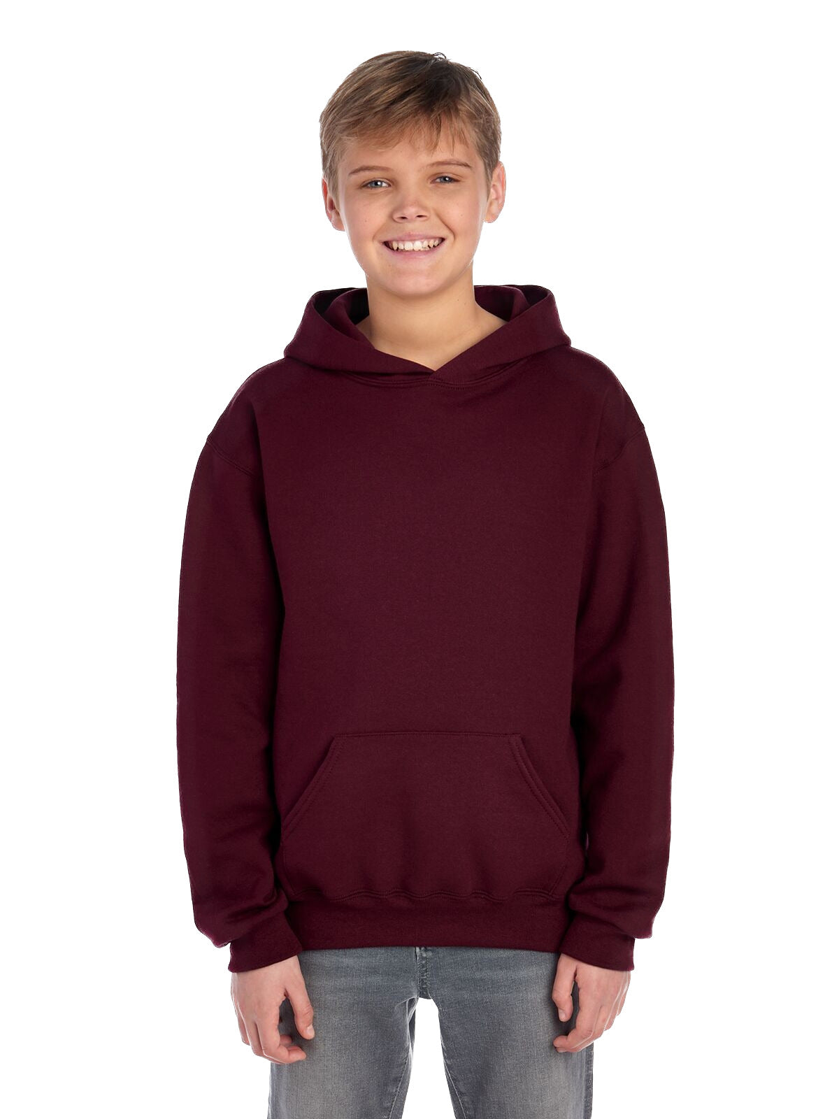 Youth NuBlend�� Fleece Pullover Hoodie - Maroon