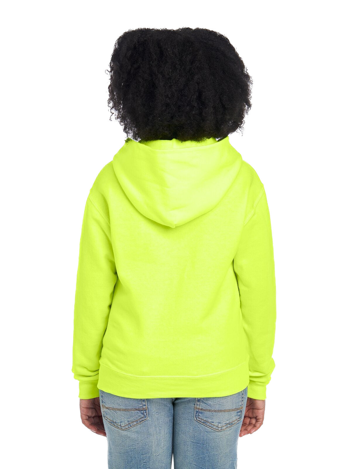 Youth NuBlend�� Fleece Pullover Hoodie - High Viz Safety Green