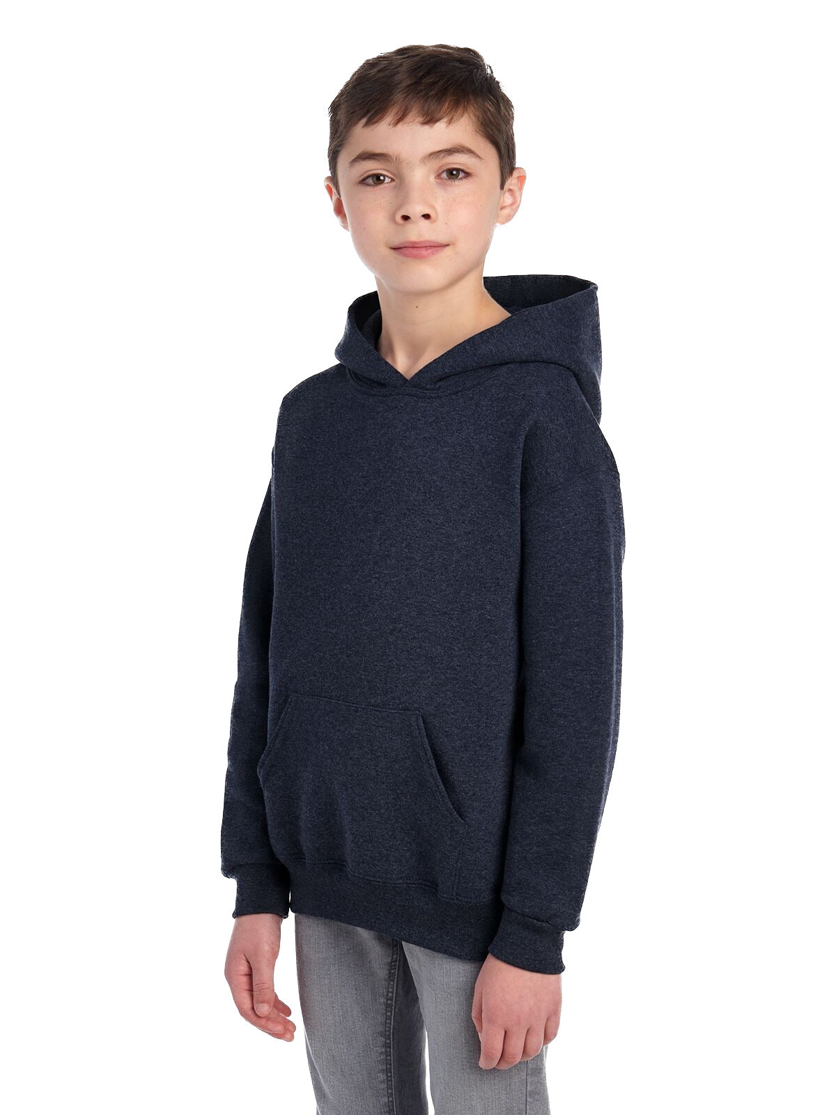 Youth NuBlend�� Fleece Pullover Hoodie - Vintage Heather Navy