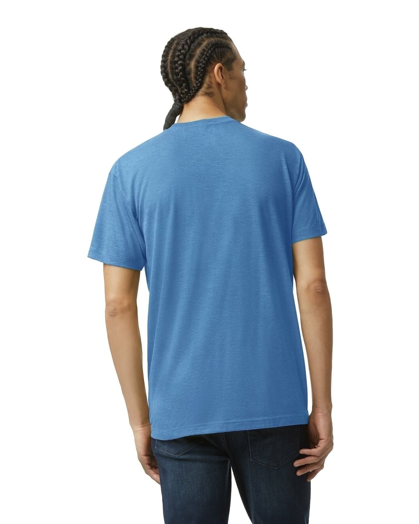 Unisex Triblend Short-Sleeve Track T-Shirt - Athletic Blue