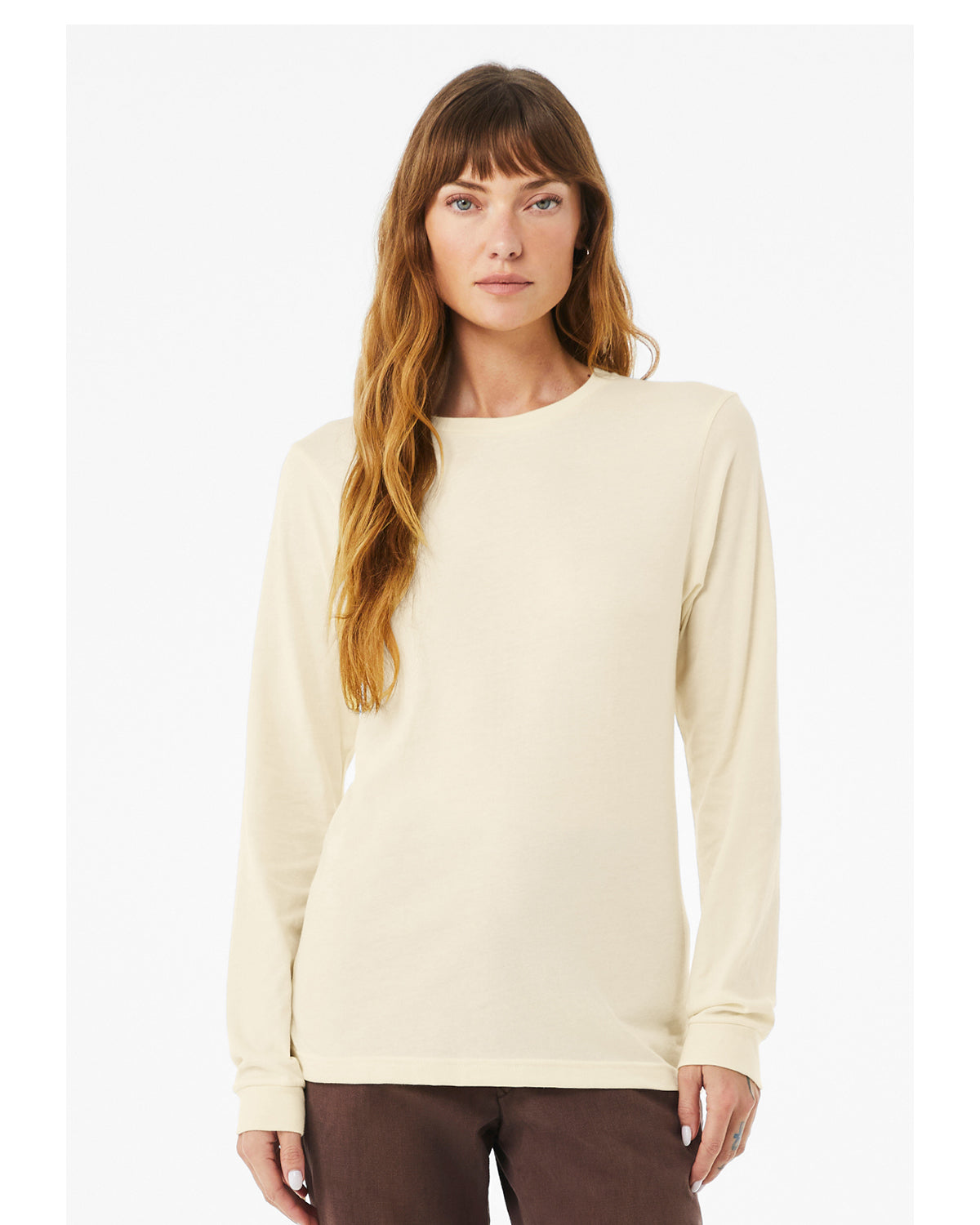 Unisex Jersey Long-Sleeve T-Shirt - Heather Natural