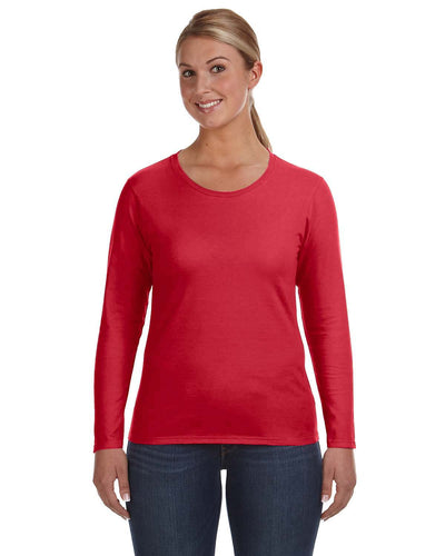 Women's Lightweight Long-Sleeve T-Shirt - Red