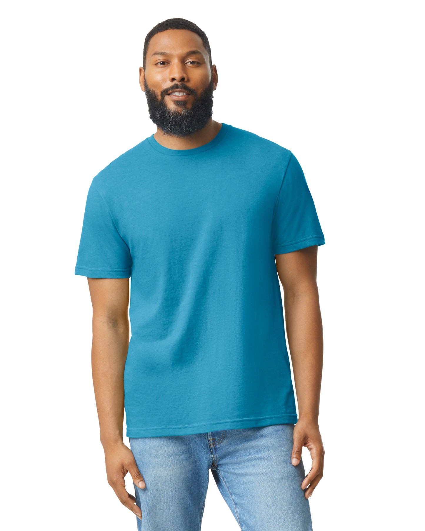 Unisex Softstyle CVC T-Shirt - Caribbean Mist
