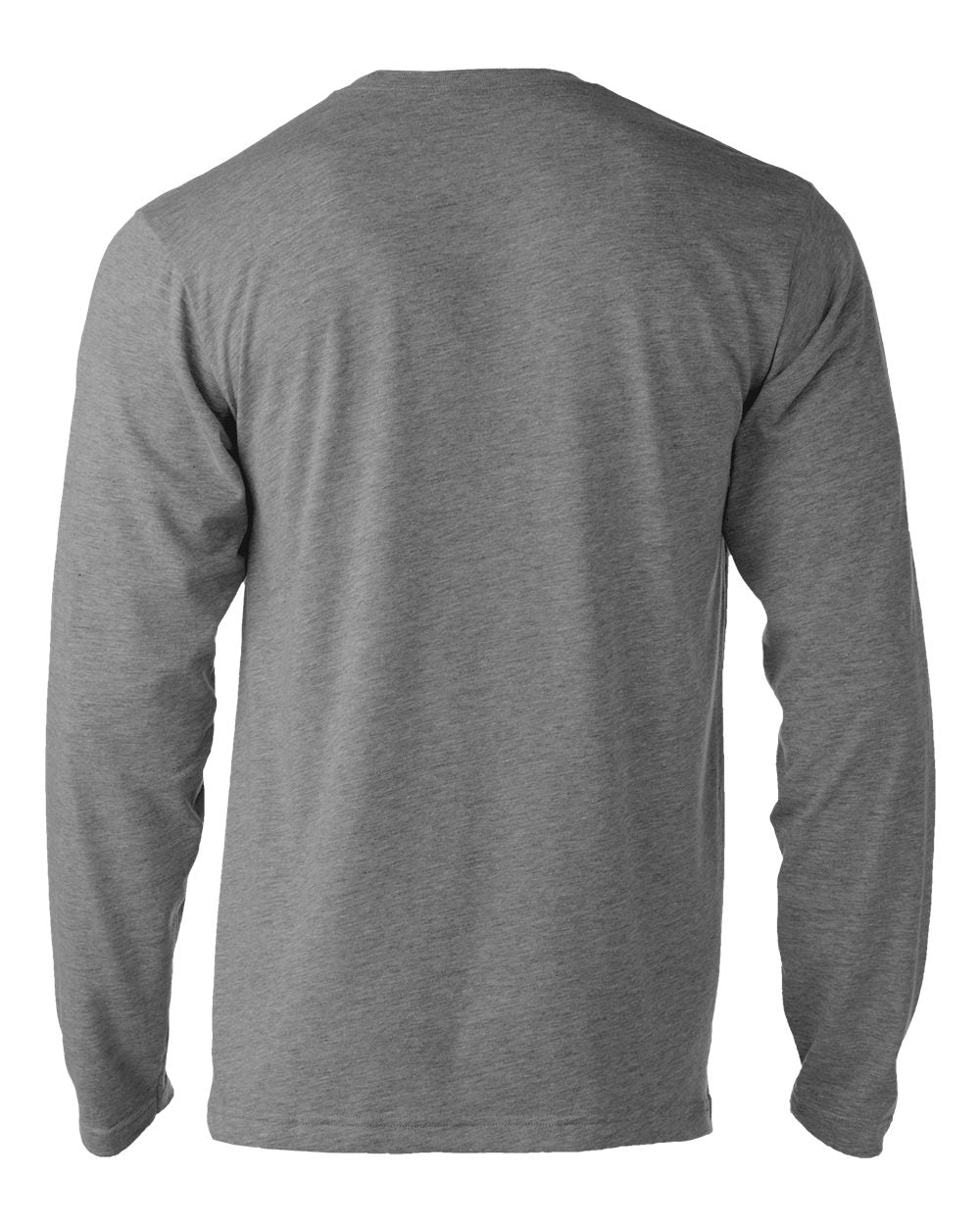 Unisex Poly-Rich Long Sleeve Tee - Heather Grey