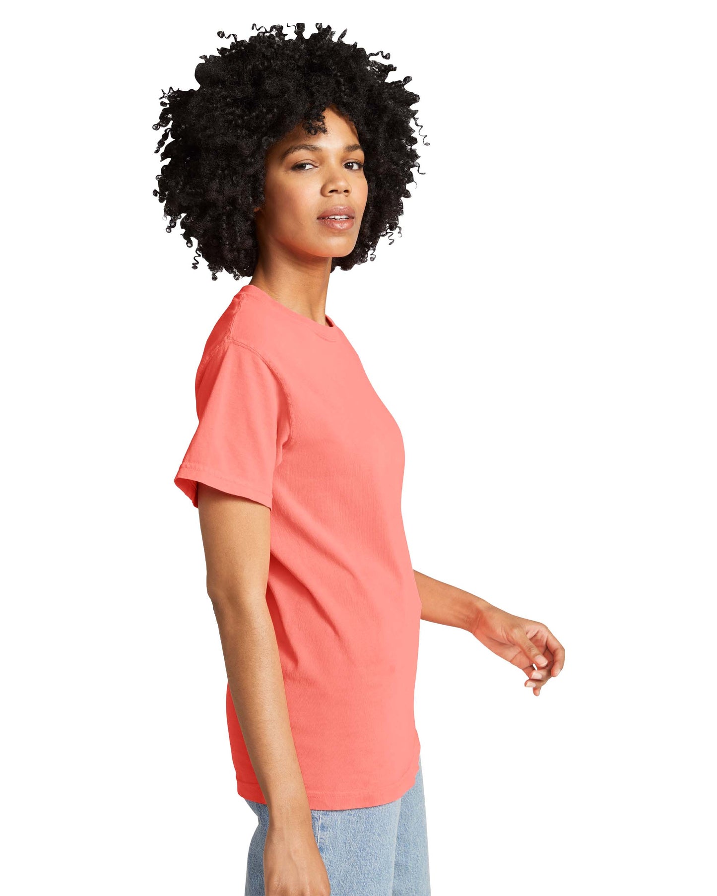 Unisex Heavyweight RS T-Shirt - Neon Red Orange