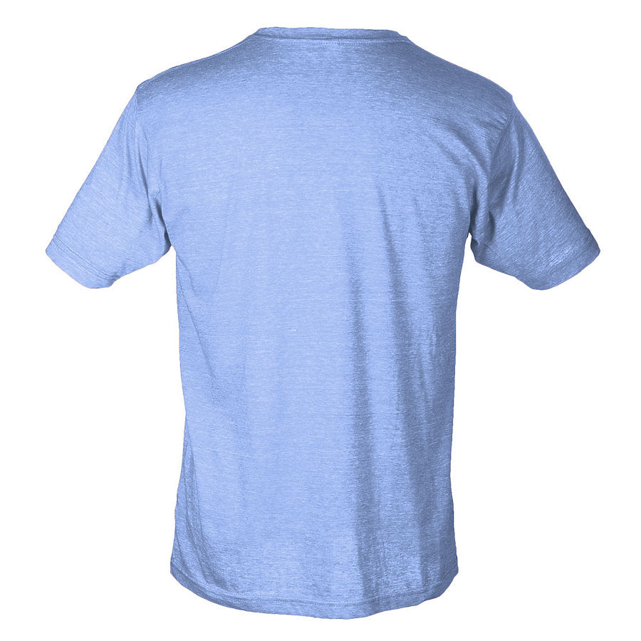 Unisex Poly-Rich Tee - Heather Athletic Blue