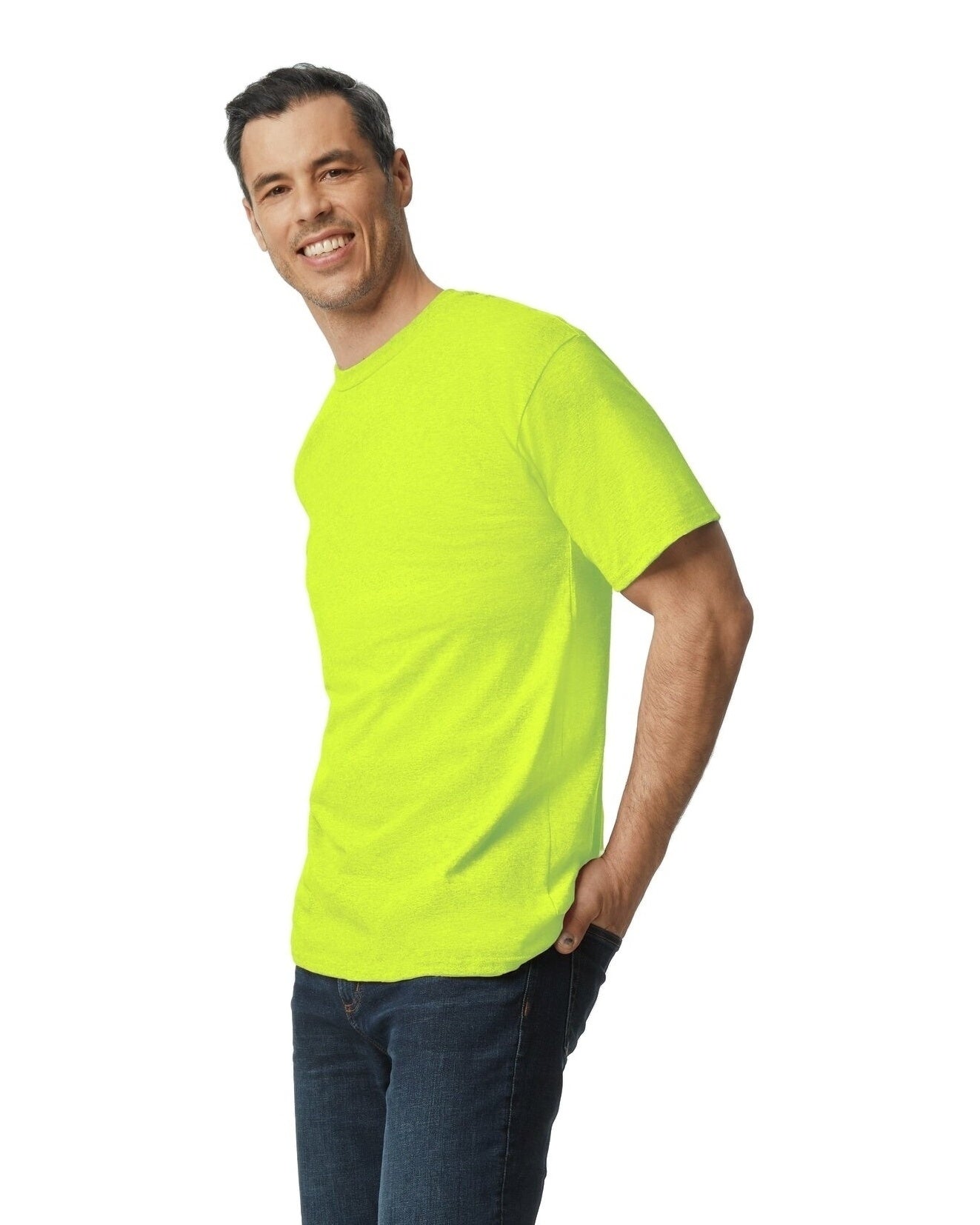 Unisex Ultra Cotton® Tall T-Shirt - High Viz Safety Green
