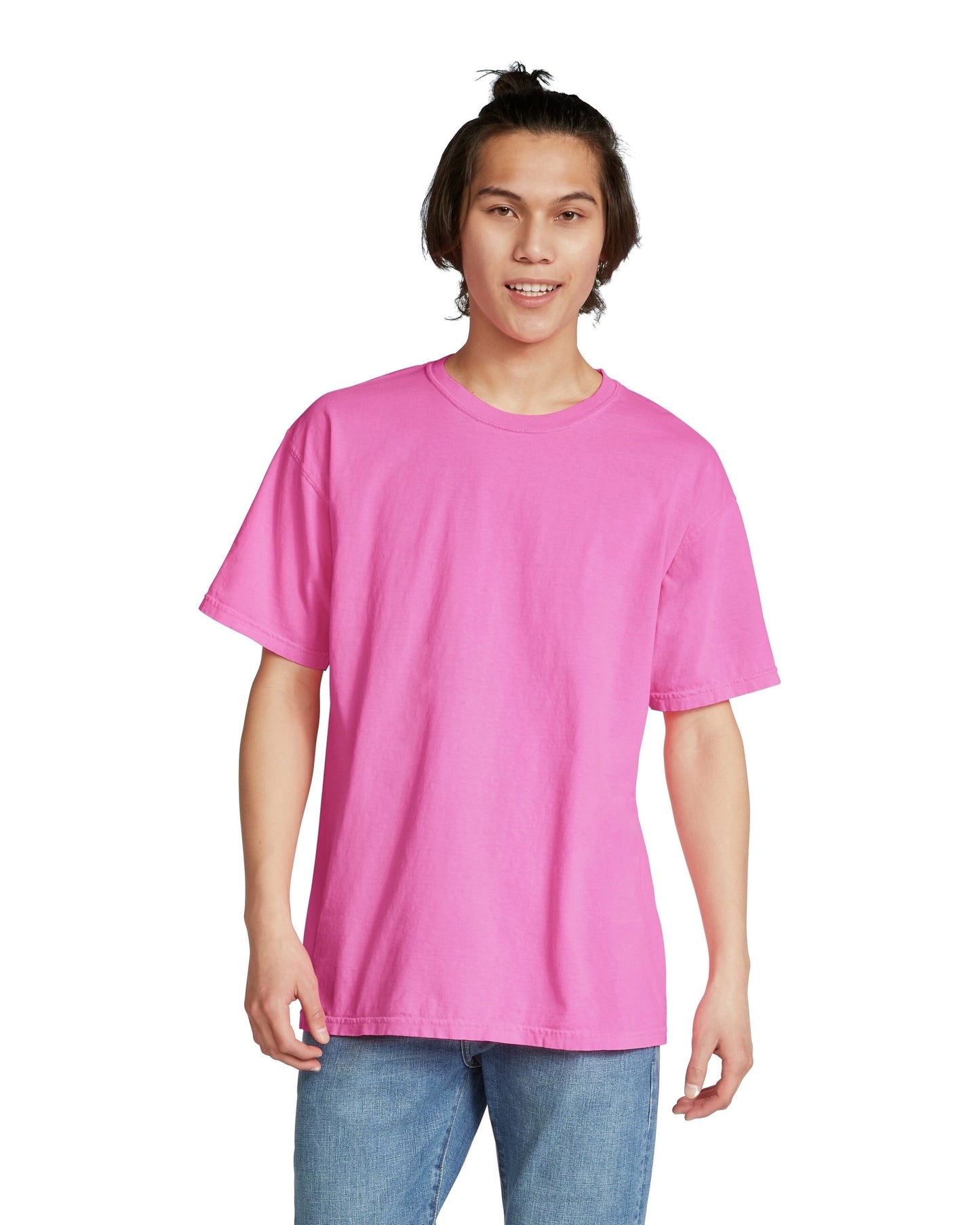 Unisex Heavyweight RS T-Shirt - Neon Pink