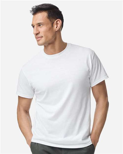 Gildan 8000 White — on model front