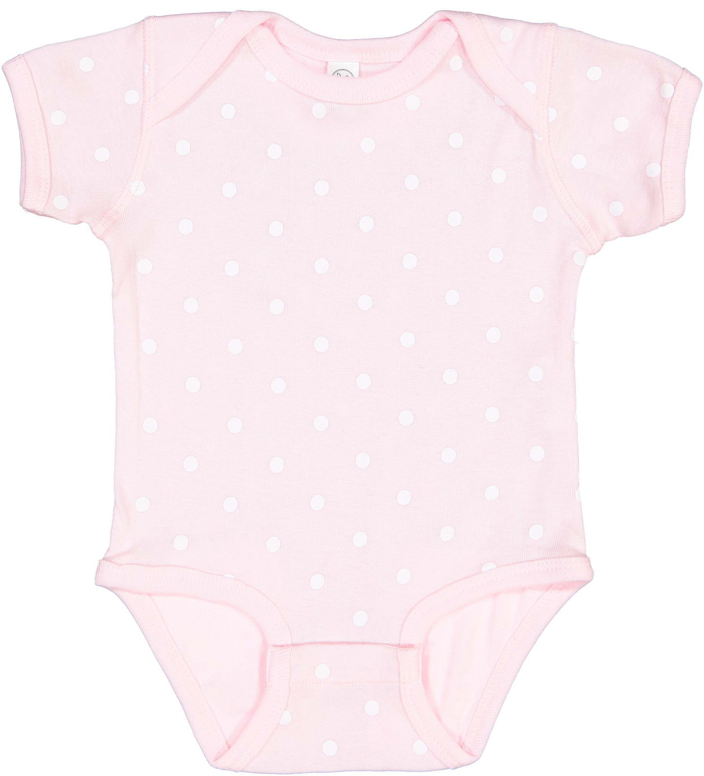 Infant Baby Rib Bodysuit - Ballerina / White Dt