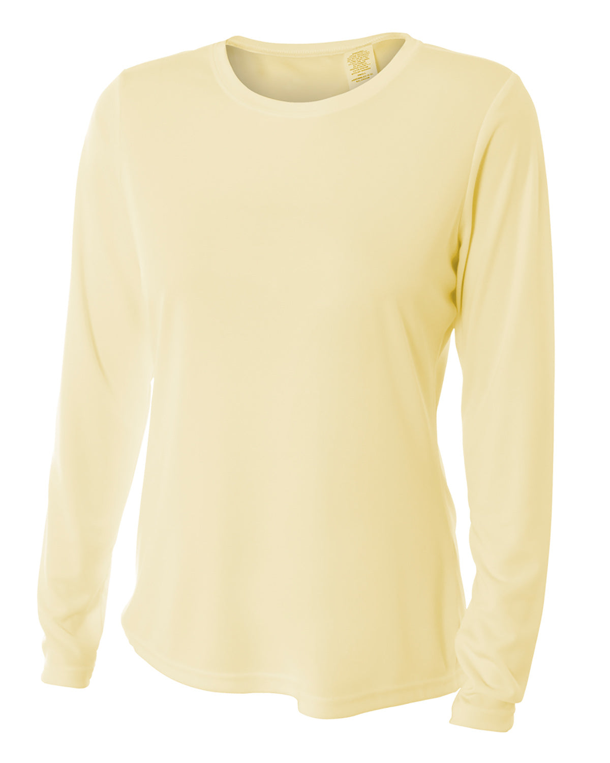 Women's Long Sleeve Cooling Performance Crew Shirt - Light Yellow