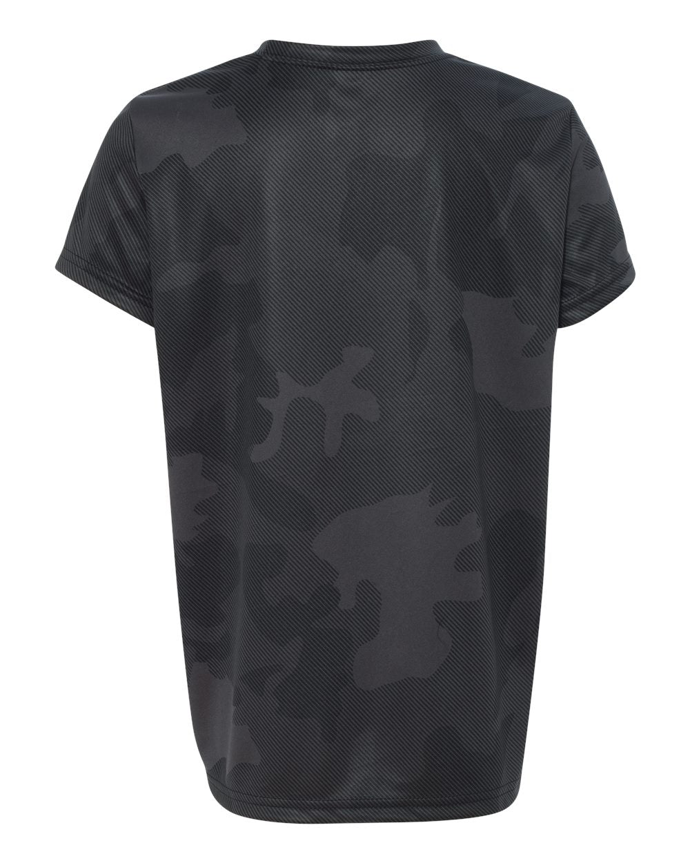 Youth Performance Short-Sleeve T-Shirt - Black Laser Camo