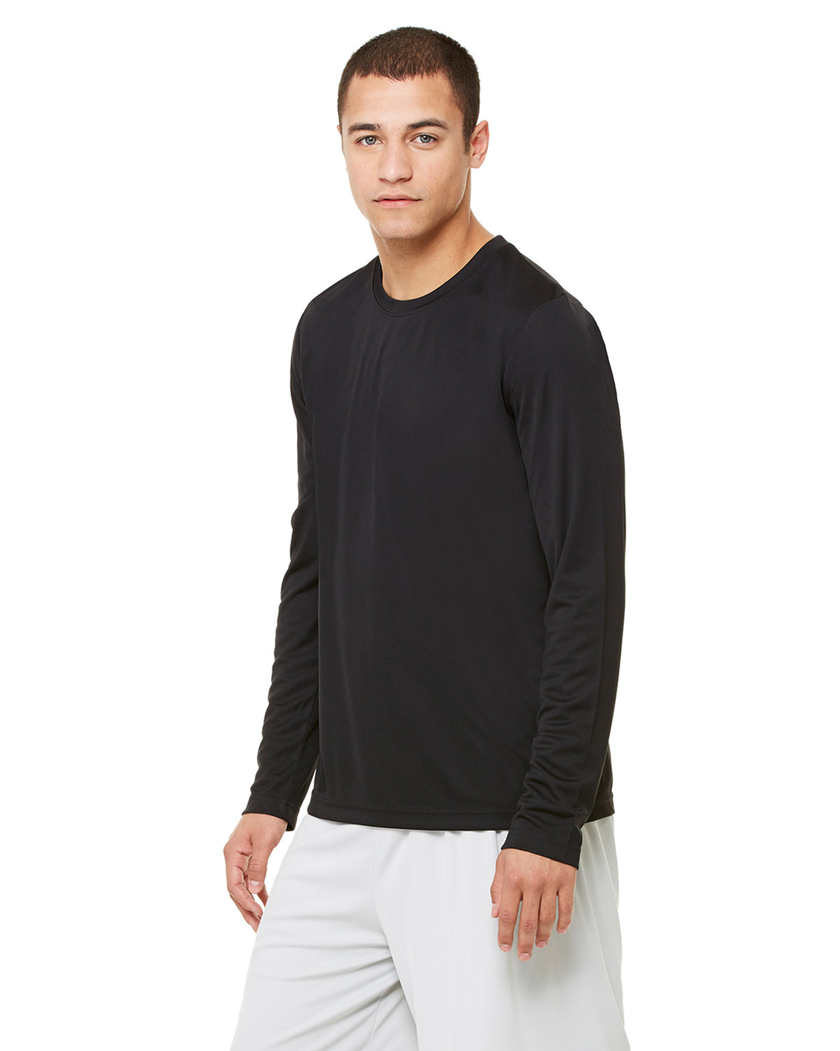 Unisex Performance Long-Sleeve T-Shirt - Black