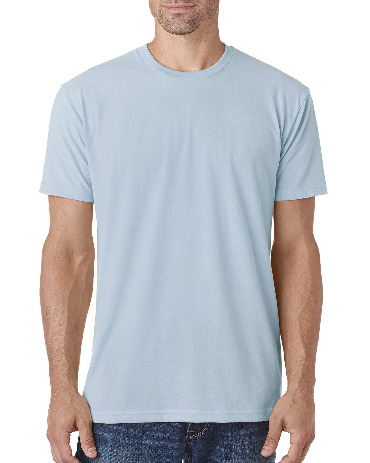 Men's Sueded Crew - Light Blue