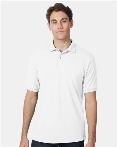 Hanes 054X White — on model front