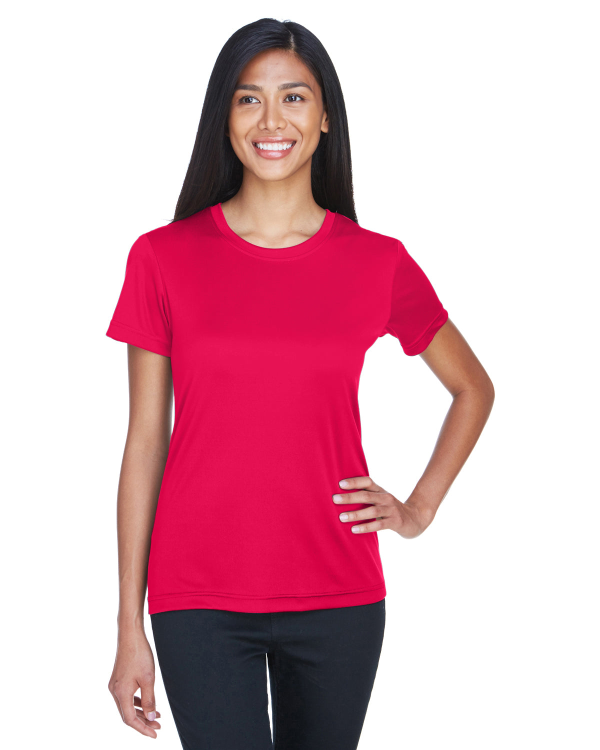 Women's Cool & Dry Basic Performance T-Shirt - Red