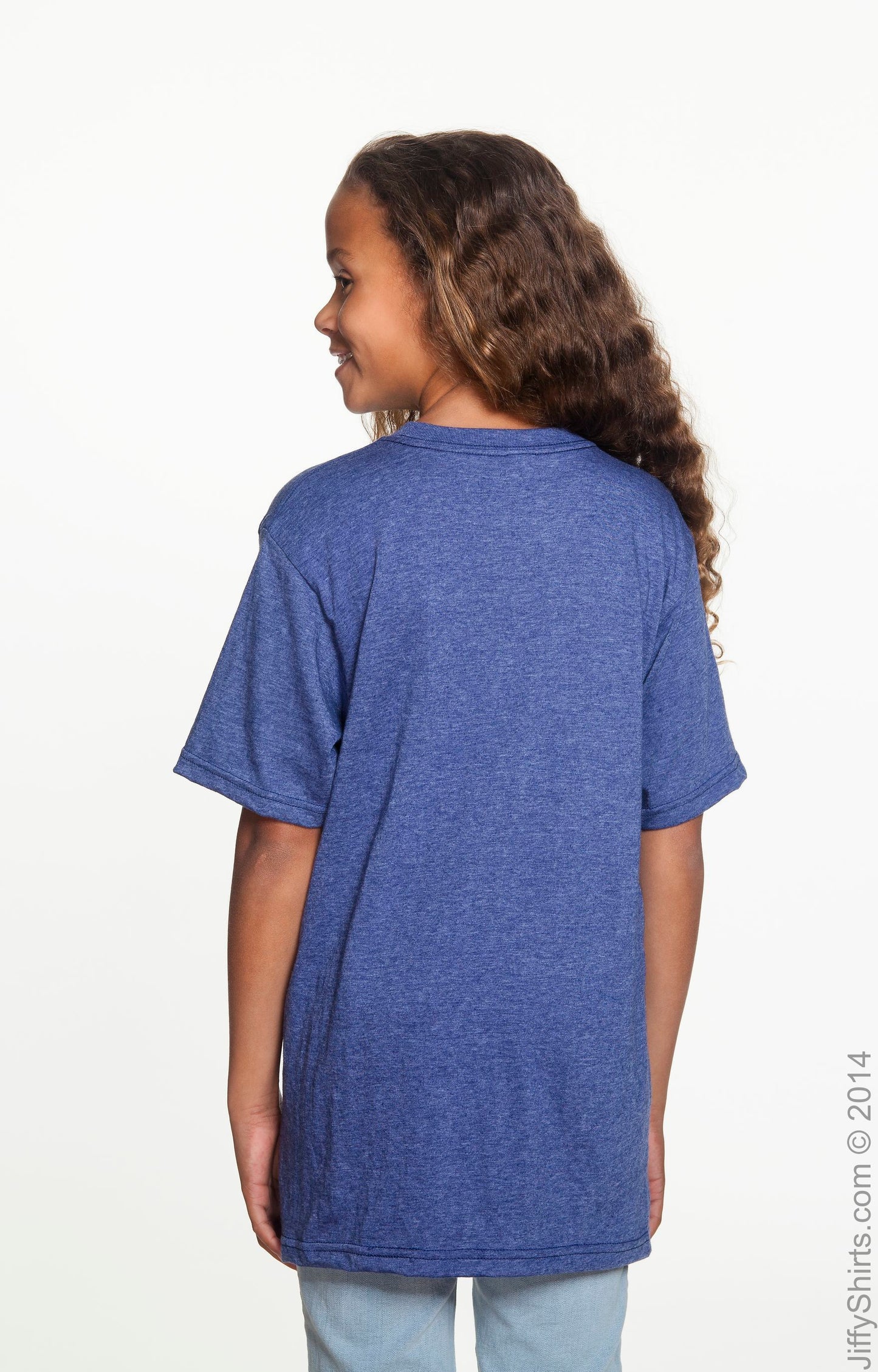 Youth Lightweight T-Shirt - Heather Blue