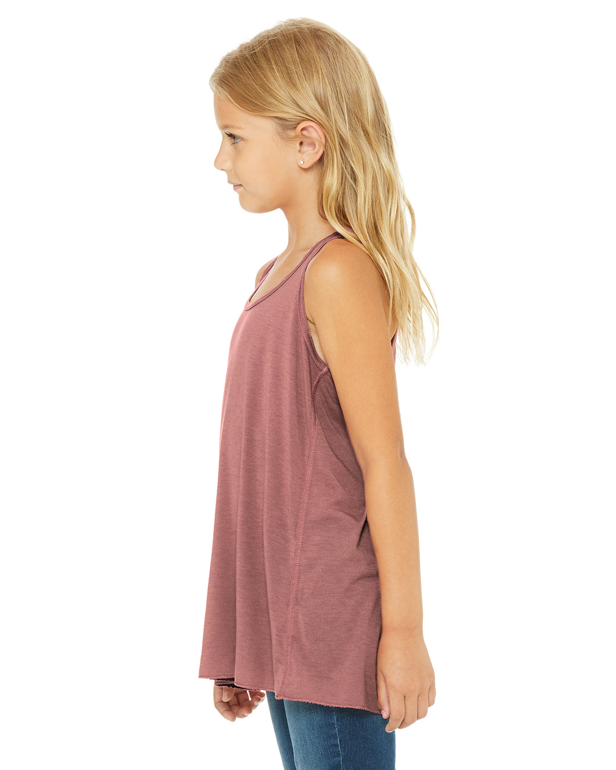 Youth Flowy Racerback Tank - Mauve