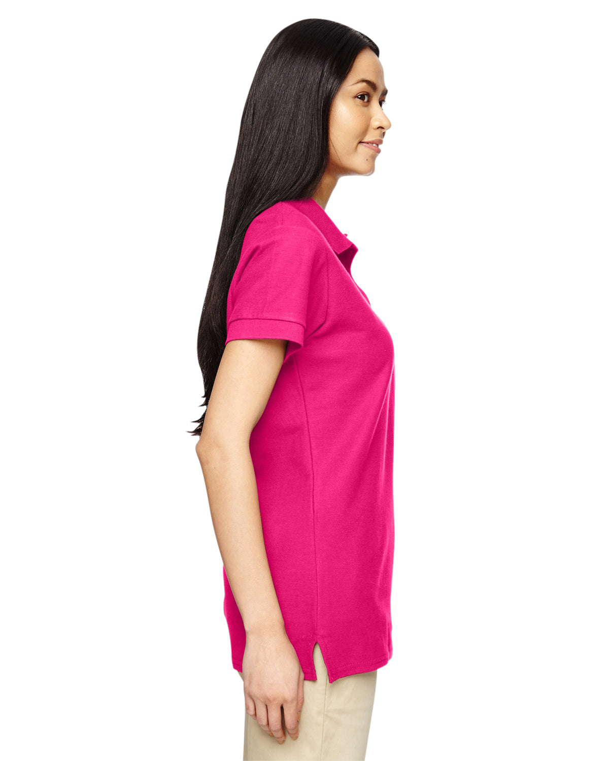 Women's Premium Cotton® Women's Double Piqué Polo - Heliconia