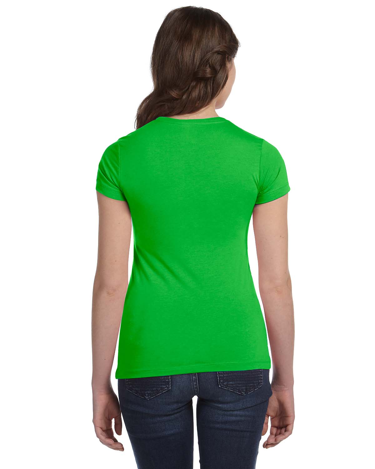Women's Cotton/Polyester Tee - Neon Green