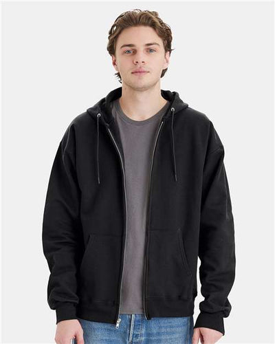 Hanes F280 Black — on model front