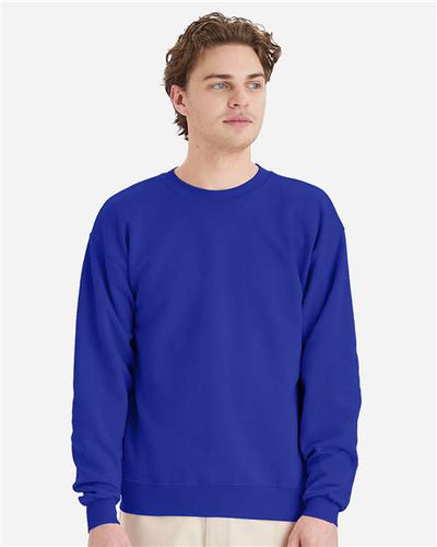 Hanes P160 Deep Royal — on model front